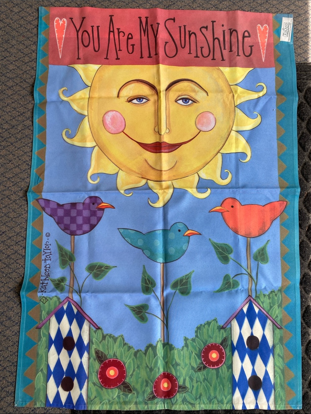Toland-You Are My Sunshine-Flag NWOT
